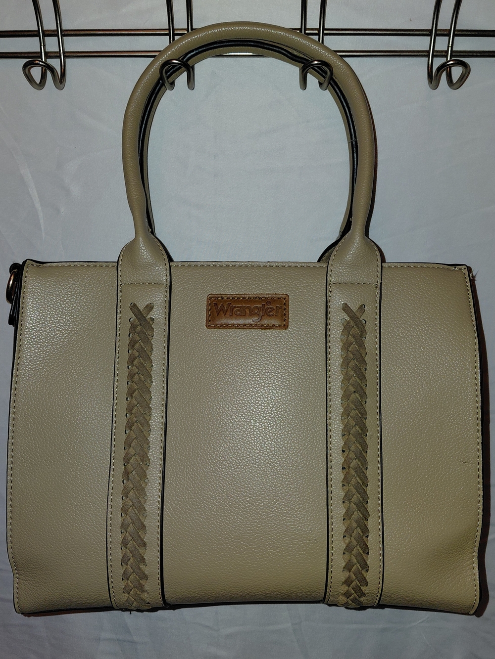 Wrangler Beige Women's Top-Handle Satchel W/ 2 Alternate Shoulder Straps
